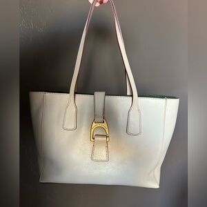 Dooney & Bourke Leather Tote with Gold Accent